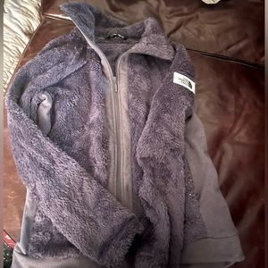 North face zip up fuzzy